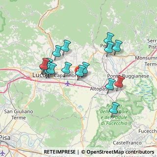 Mappa Via Pietro Mascagni, 55016 Porcari LU, Italia (6.9)