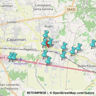 Mappa Via Pietro Mascagni, 55016 Porcari LU, Italia (1.9575)