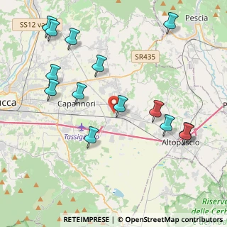 Mappa Via Pietro Mascagni, 55016 Porcari LU, Italia (4.89143)