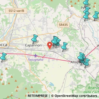 Mappa Via Pietro Mascagni, 55016 Porcari LU, Italia (5.57214)