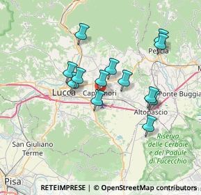 Mappa Via dei Baccioni, 55012 Lucca LU, Italia (6.27923)