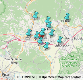 Mappa Via dei Baccioni, 55012 Lucca LU, Italia (4.72583)