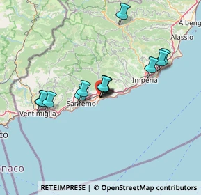 Mappa Via Barborine, 18018 Taggia IM, Italia (11.83)