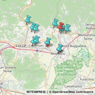 Mappa Via Romana Est, 55016 Porcari LU, Italia (6.41417)