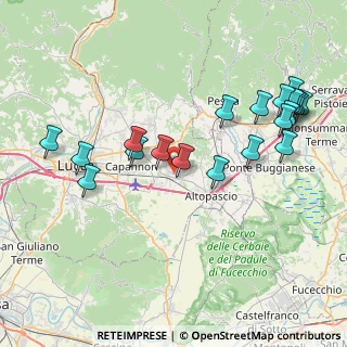 Mappa Via Romana Est, 55016 Porcari LU, Italia (9.132)