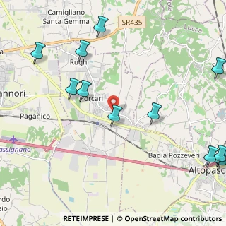 Mappa Via Romana Est, 55016 Porcari LU, Italia (2.90091)