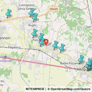 Mappa Via Romana Est, 55016 Porcari LU, Italia (2.88538)