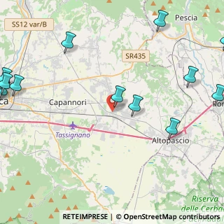Mappa Via Giacomo Puccini, 55016 Porcari LU, Italia (6.97286)