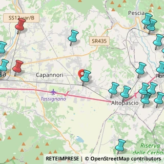 Mappa Via Giacomo Puccini, 55016 Porcari LU, Italia (7.2125)