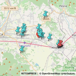 Mappa Via Giacomo Puccini, 55016 Porcari LU, Italia (3.6595)