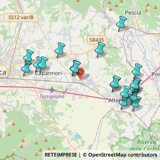 Mappa Via Giacomo Puccini, 55016 Porcari LU, Italia (4.9195)