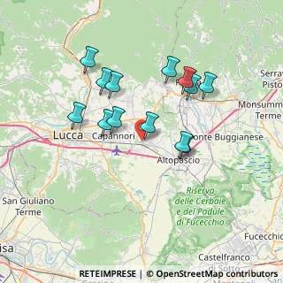 Mappa Via Giacomo Puccini, 55016 Porcari LU, Italia (6.60462)