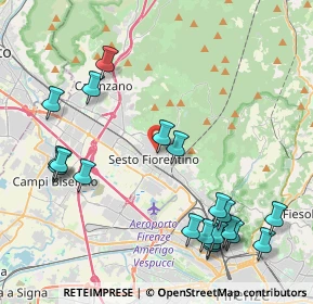 Mappa Via Alfredo Contini, 50019 Sesto Fiorentino FI, Italia (5.117)