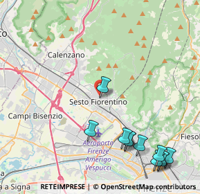 Mappa Via Alfredo Contini, 50019 Sesto Fiorentino FI, Italia (5.55)