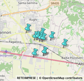 Mappa Via della Stazione, 55016 Porcari LU, Italia (1.03364)