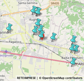 Mappa Via della Stazione, 55016 Porcari LU, Italia (2.12846)