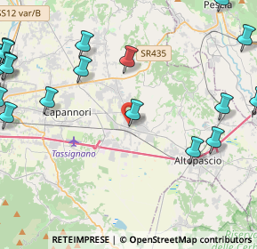 Mappa Via della Stazione, 55016 Porcari LU, Italia (6.7045)