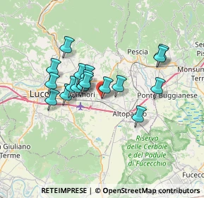 Mappa Via della Stazione, 55016 Porcari LU, Italia (5.81333)