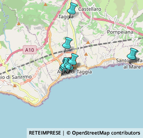 Mappa Via Aurelia Levante, 18018 Taggia IM, Italia (1.23)