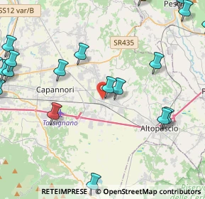 Mappa Via Galileo Galilei, 55016 Porcari LU, Italia (6.38)