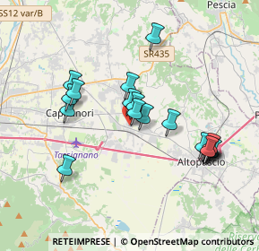 Mappa Via Galileo Galilei, 55016 Porcari LU, Italia (3.6385)