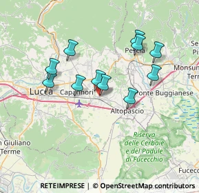 Mappa Via Galileo Galilei, 55016 Porcari LU, Italia (6.42818)