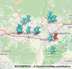 Mappa Via Galileo Galilei, 55016 Porcari LU, Italia (6.81133)
