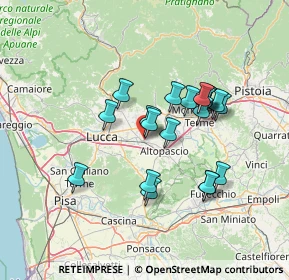 Mappa Via Galileo Galilei, 55016 Porcari LU, Italia (12.223)