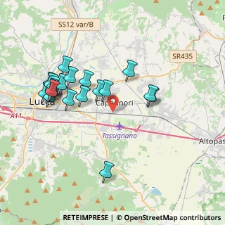 Mappa Via dei Baccioni, 55012 Capannori LU, Italia (4.013)