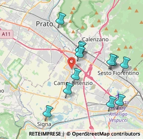 Mappa 50010 Campi Bisenzio FI, Italia (3.9675)