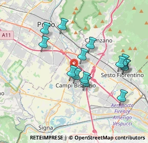 Mappa 50010 Campi Bisenzio FI, Italia (3.56214)