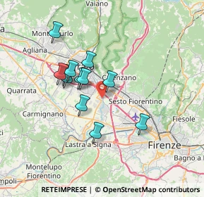 Mappa 50010 Campi Bisenzio FI, Italia (5.89667)