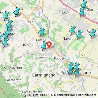 Mappa Via Lazzerini, 59011 Seano PO, Italia (3.488)