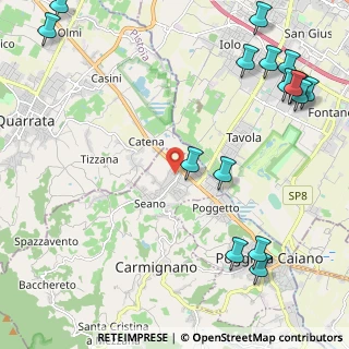 Mappa Via Lazzerini, 59011 Seano PO, Italia (3.21438)