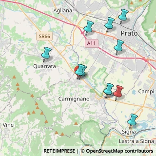 Mappa Via Lazzerini, 59011 Seano PO, Italia (4.50273)