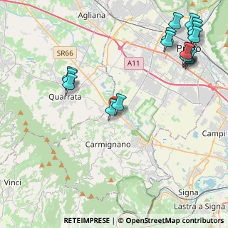 Mappa Via Lazzerini, 59011 Seano PO, Italia (5.81611)