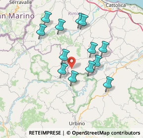 Mappa Via Montespino, 47836 Mondaino RN, Italia (6.70923)