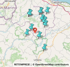 Mappa Via Montespino, 47836 Mondaino RN, Italia (6.57308)