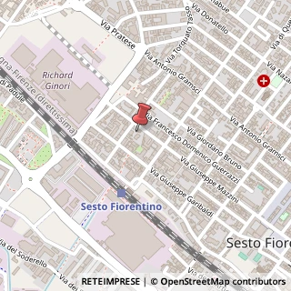 Mappa Via Guido Presciani, 99, 50019 Sesto Fiorentino, Firenze (Toscana)