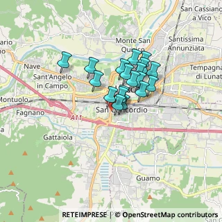Mappa Via Giuseppe Ungaretti, 55100 Lucca LU, Italia (1.18)