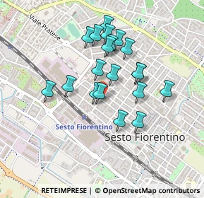 Mappa Viale Galileo Ferraris, 50019 Sesto Fiorentino FI, Italia (0.3865)