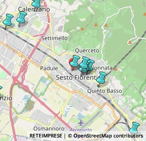 Mappa Viale Galileo Ferraris, 50019 Sesto Fiorentino FI, Italia (2.47333)