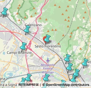 Mappa Via Giuseppe Mazzini, 50019 Sesto Fiorentino FI, Italia (6.69357)