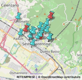 Mappa Via Primo Settembre, 50019 Sesto Fiorentino FI, Italia (1.2065)