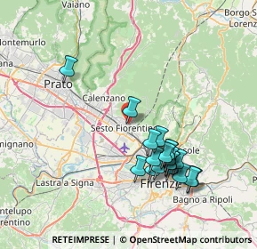 Mappa Via Primo Settembre, 50019 Sesto Fiorentino FI, Italia (7.53895)