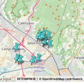 Mappa Via Primo Settembre, 50019 Sesto Fiorentino FI, Italia (2.78667)