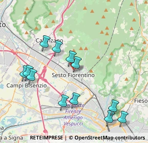 Mappa Piazza Edmondo de Amicis, 50019 Sesto Fiorentino FI, Italia (4.4275)