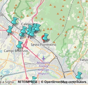 Mappa Via Alessandro Volta, 50016 Sesto Fiorentino FI, Italia (4.28857)