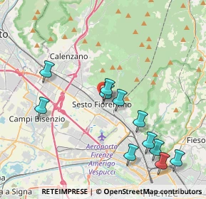Mappa Piazza Edmondo de Amicis, 50019 Sesto Fiorentino FI, Italia (4.35727)
