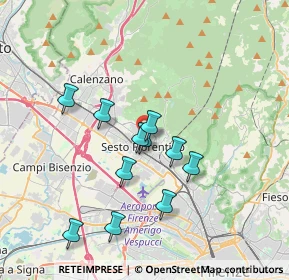 Mappa Via Alessandro Volta, 50016 Sesto Fiorentino FI, Italia (3.24818)